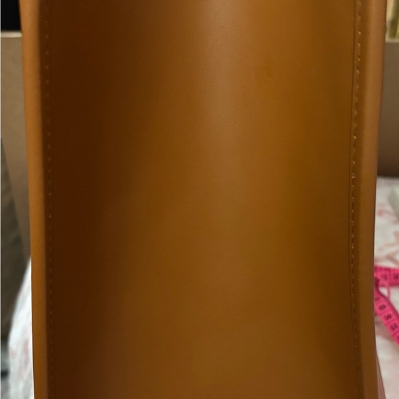 Fendi Sunshine Medium Tote Brown Leather Roma Logo Authentic - Picture 13 of 14